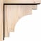 Ekena Millwork Mediterranean Smooth Corbel w/Backplate, Douglas Fir, 5 1/2"W x 12"D x 12"H COR06X12X12MED01SDF - alternate 2